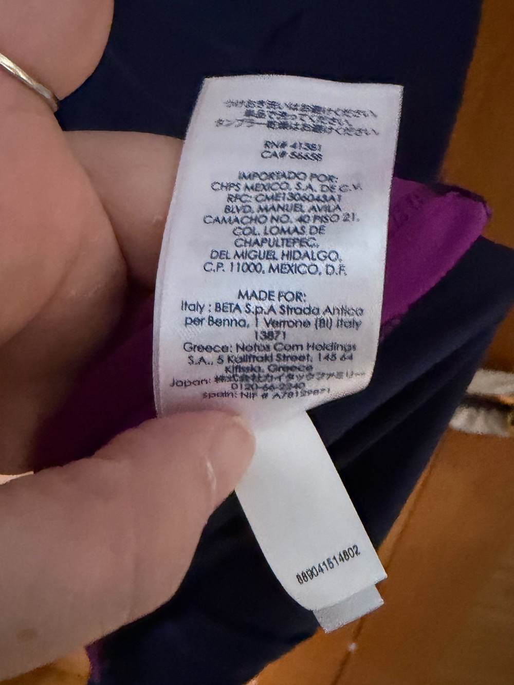 Chaps color block dress purple navy blue size M NWOT - Picture 8 of 10